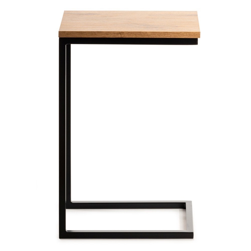 Βοηθητικό τραπεζάκι HELPER 57x40 cm μαύρο/καφέ