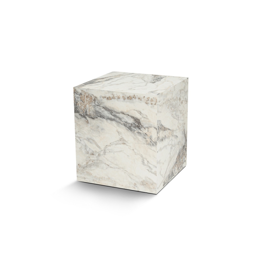 Βοηθητικό τραπεζάκι KUP 50x45 cm μαρμάρινο μοτίβο