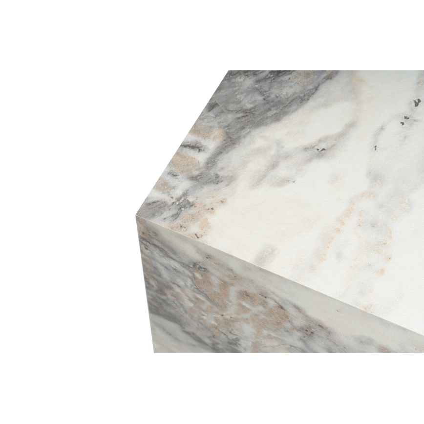 Βοηθητικό τραπεζάκι KUP 50x45 cm μαρμάρινο μοτίβο