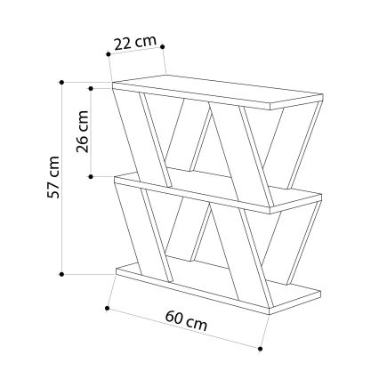 Βοηθητικό τραπεζάκι LAZENA 57x60 cm ανθρακί