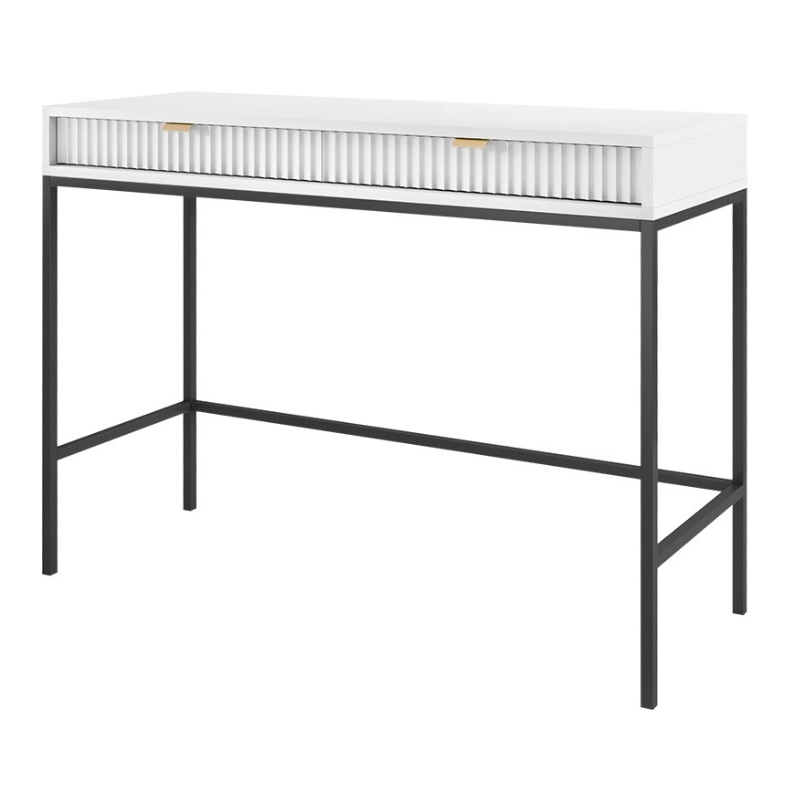 Βοηθητικό τραπεζάκι NOVA 77x104 cm λευκό/μαύρο