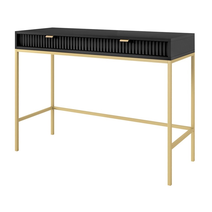 Βοηθητικό τραπεζάκι NOVA 77x104 cm μαύρο/χρυσαφί