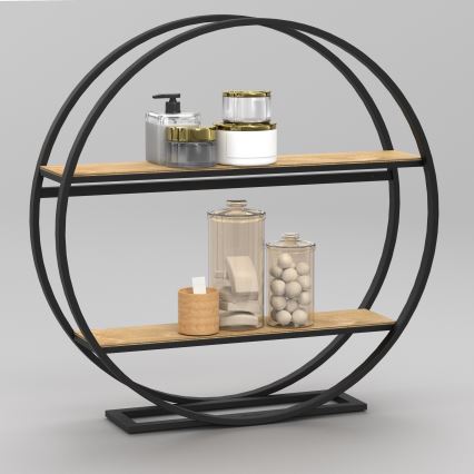 Βοηθητικό τραπεζάκι SHELF διάμετρος 62,5 cm δρυς