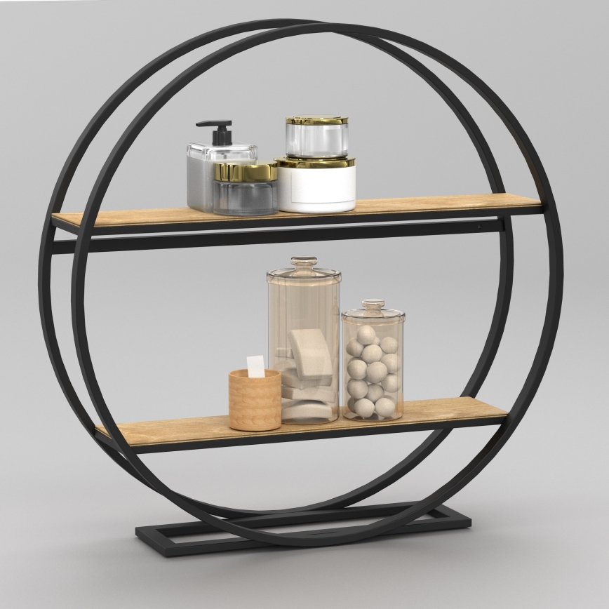Βοηθητικό τραπεζάκι SHELF διάμετρος 62,5 cm δρυς