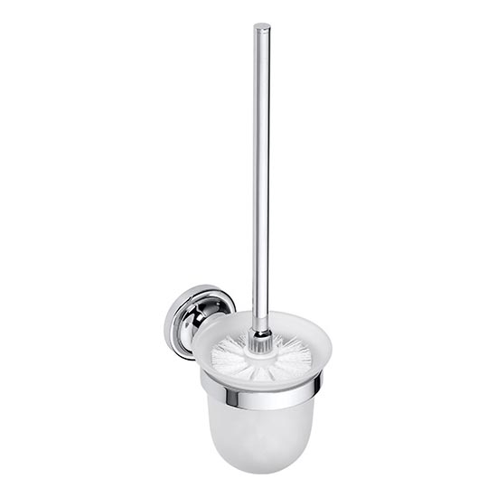 Βούρτσα WC 11x37,5 εκ. ασημί/λευκή