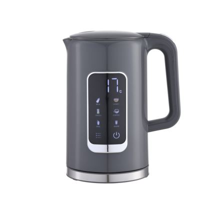 Βραστήρας με οθόνη LCD 1,7 l 2200W/230V γκρι + κούπα ταξιδιού 450 ml