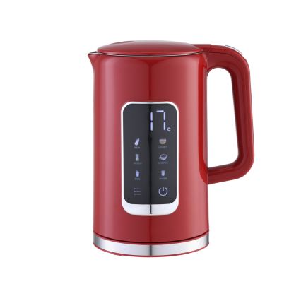 Βραστήρας με οθόνη LCD 1,7 l 2200W/230V κόκκινο + κούπα ταξιδιού 450 ml