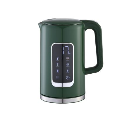 Βραστήρας με οθόνη LCD 1,7 l 2200W/230V πράσινο + κούπα ταξιδιού 450 ml