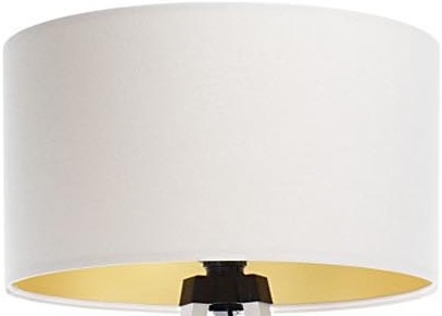 Γενικό/Universal αμπαζούρ STANDART E27 διάμετρος 45 cm λευκό/χρυσό