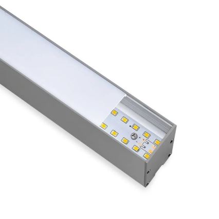 Γραμμικό κρεμαστό φωτιστικό LED SAMSUNG CHIP LED/40W/230V 4000K ασημί