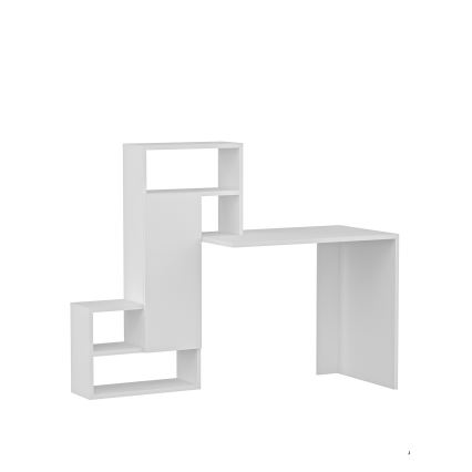 Γραφείο/ κονσόλα με ράφι IRMAK 119x138,6 cm λευκό