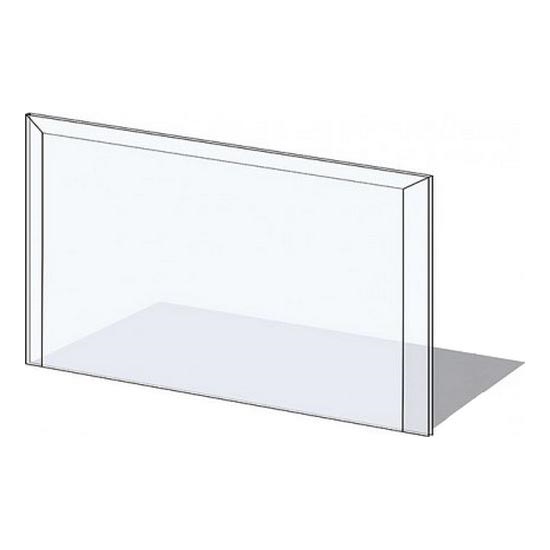 Γυάλινο προστατευτικό τζακιού 1000x550x6 mm ορθογώνιο παραλληλόγραμμο