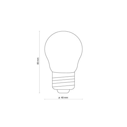 Διάφανη LED λάμπα G45 E27/4,5W/230V 2200K