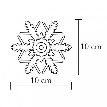 Διακόσμηση παραθύρου 1xLED/2xCR2032