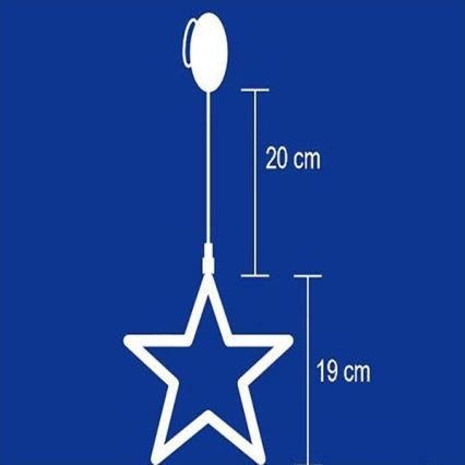 Διακόσμηση παραθύρου 8xLED/3xAA