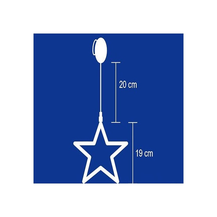 Διακόσμηση παραθύρου 8xLED/3xAA