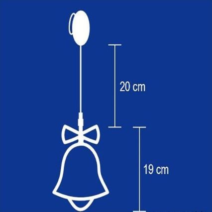 Διακόσμηση παραθύρου 8xLED/3xAA