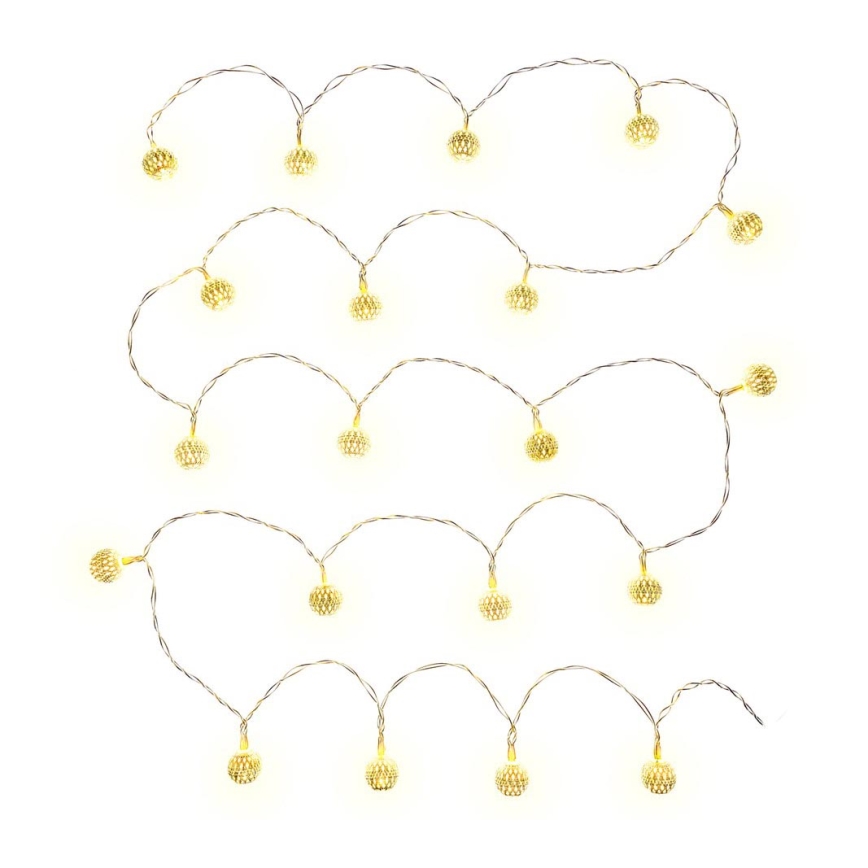 Διακοσμητικά λαμπάκια LED 20xLED/3xAA θερμό λευκό