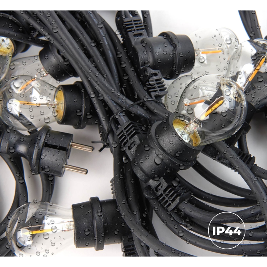 Διακοσμητικά λαμπάκια εξωτερικού χώρου MIMOSA 10xE27/1,3W/230V IP44 10 m