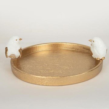 Διακοσμητική πιατέλα με πουλιά 9,5x28x30,9 cm