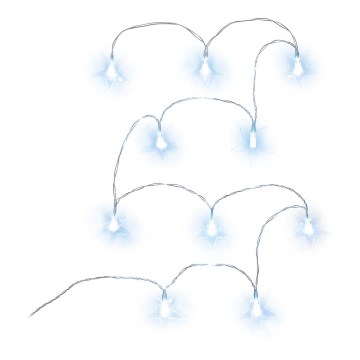 Διακοσμητική γιρλάντα LED 10xLED/2xAA 1,8m ψυχρό λευκό