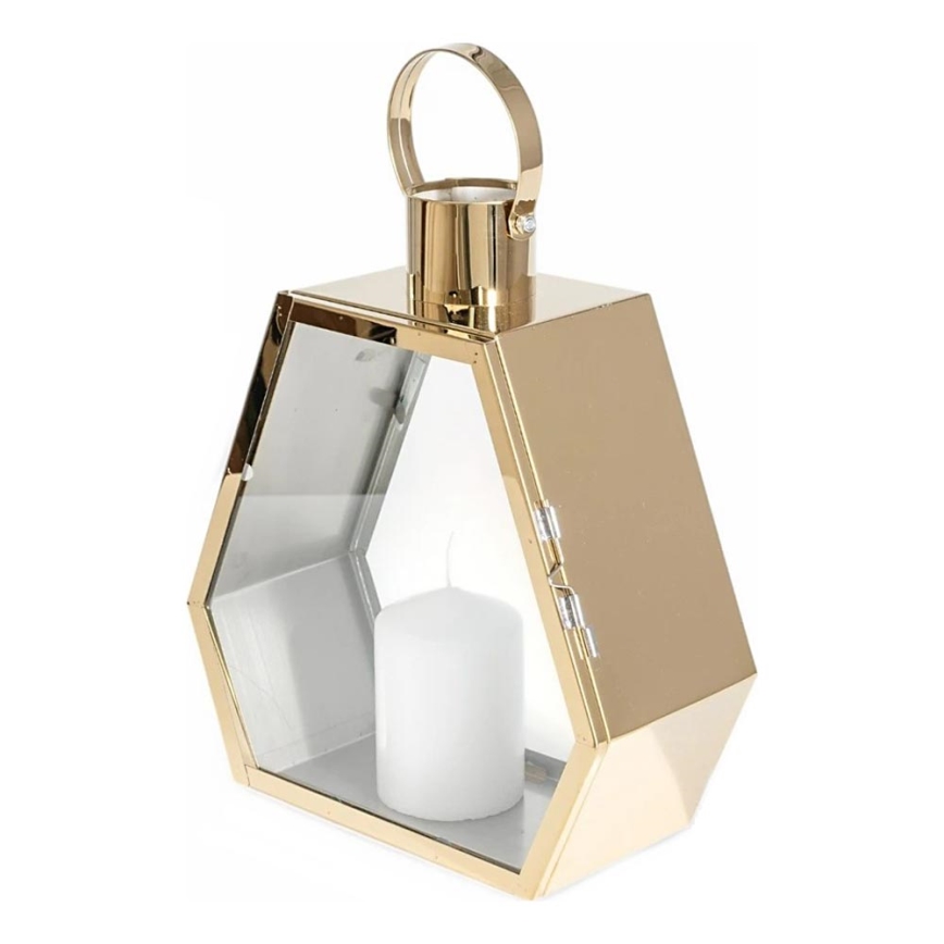 Διακοσμητικό φανάρι 34 εκ. χρυσό