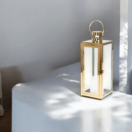 Διακοσμητικό φανάρι 49 cm, χρυσό