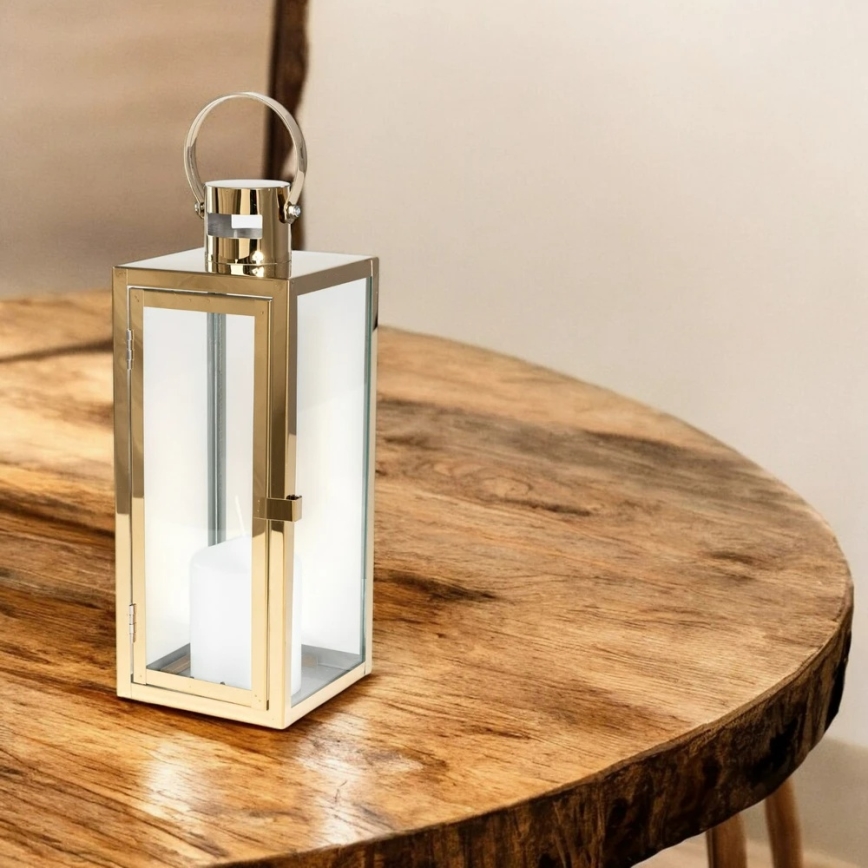 Διακοσμητικό φανάρι 49 cm, χρυσό