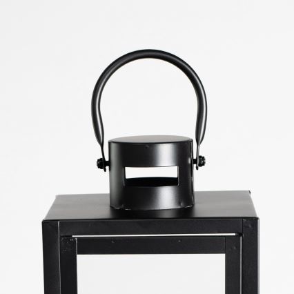 Διακοσμητικό φανάρι 49 εκ., μαύρο