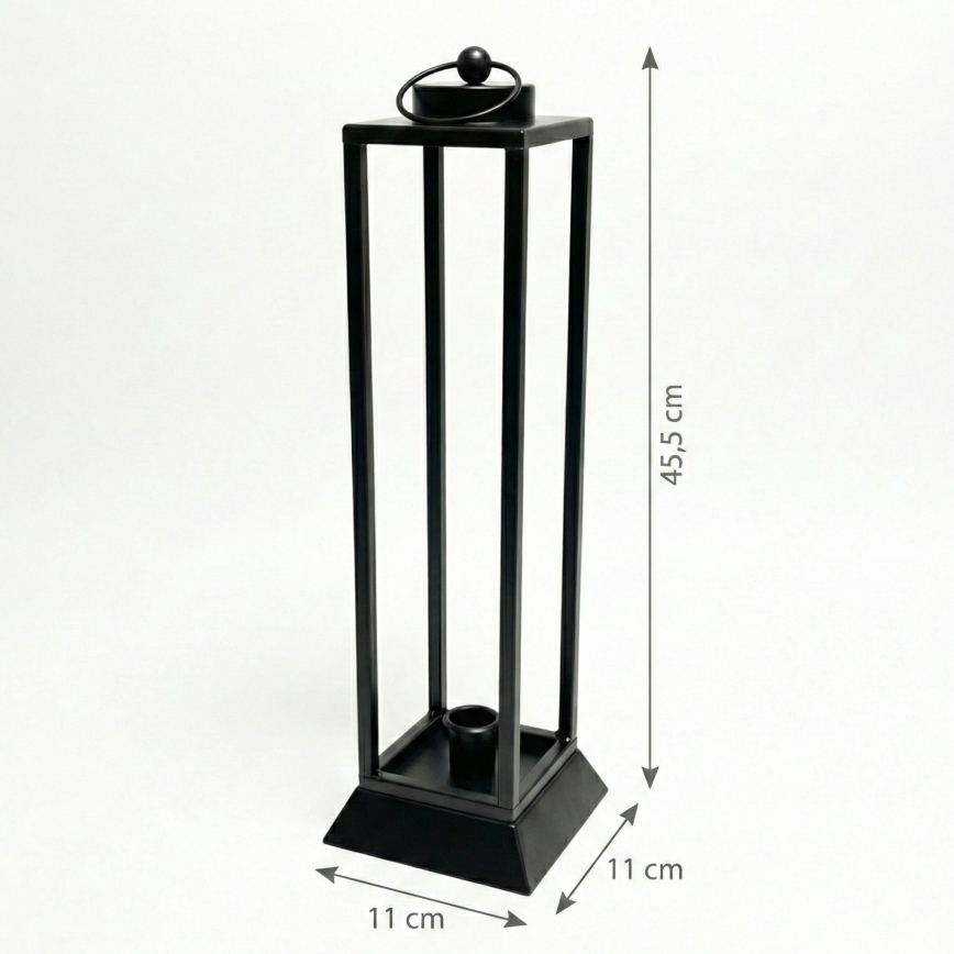 Διακοσμητικό φανάρι HALL 45,5 cm μαύρο