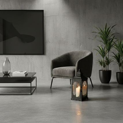 Διακοσμητικό φανάρι ROSEHILL 54,5 cm μαύρο