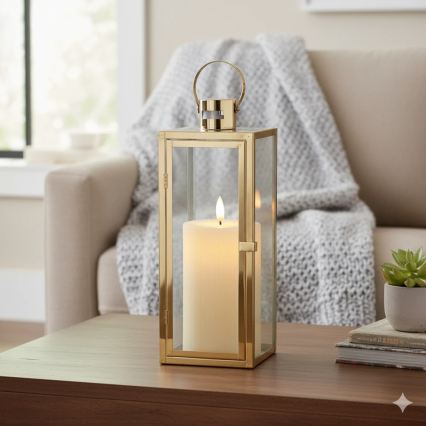 Διακοσμητικό φανάρι TOWER 29 cm χρυσό