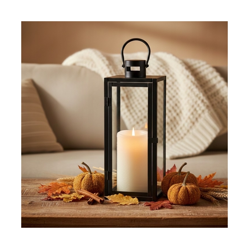 Διακοσμητικό φανάρι TOWER, 29 εκ., μαύρο