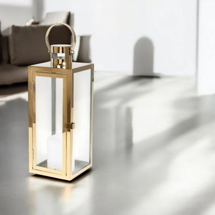 Διακοσμητικό φανάρι TOWER 63 cm σε χρυσό