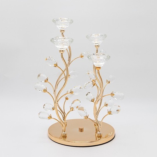 Διακοσμητικό κηροπήγιο 20x34 cm χρυσό