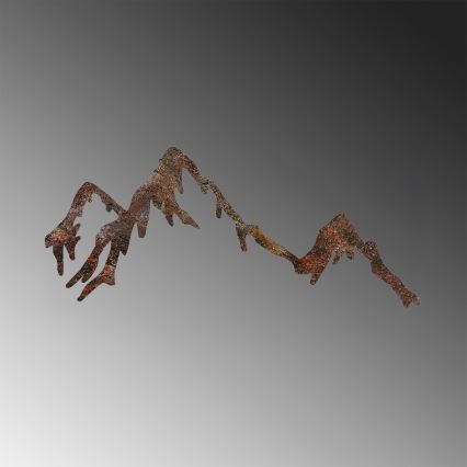 Διακοσμητικό τοίχου 45x70 cm βουνά	 μεταλλικό