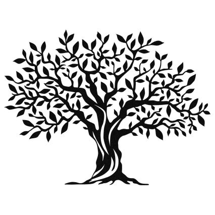 Διακοσμητικό τοίχου 69x52 cm δέντρο μεταλλικό