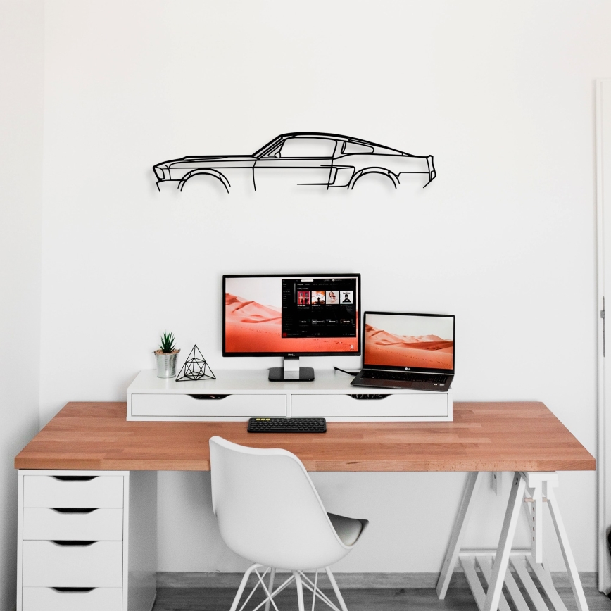 Διακοσμητικό τοίχου 70x15 cm αυτοκίνητο μεταλλικό