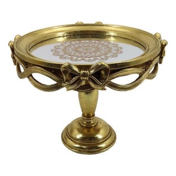 Διακοσμητικός δίσκος διάμετρος 25,5 cm χρυσό