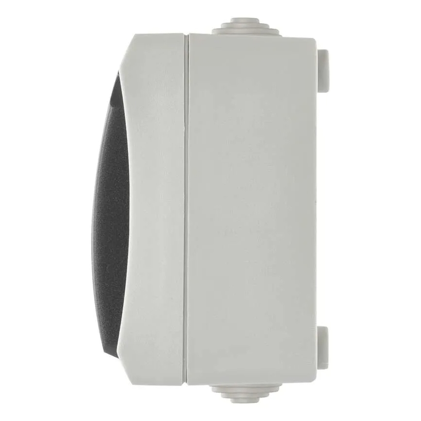 Διακόπτης εναλλασσόμενου ρεύματος οικιακός αρ. 6 με πρίζα 250V/16A IP44 γκρι