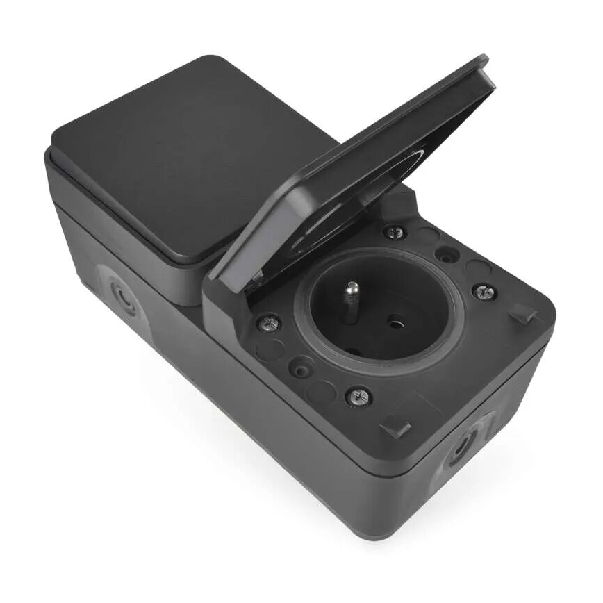 Διακόπτης σπιτιού εναλλασσόμενος με πρίζα 250V/16A IP55