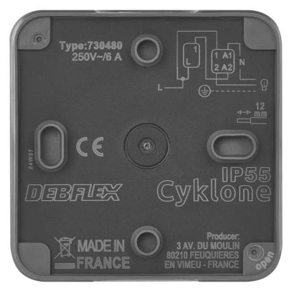 Διακόπτης σπιτιού διακόπτης-on 250V/10A IP55