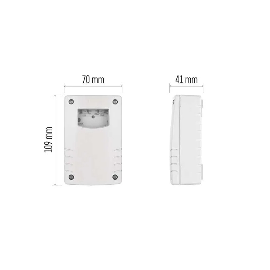 Διακόπτης σούρουπου (φωτοκύτταρο) 1800W/230V IP65 λευκό