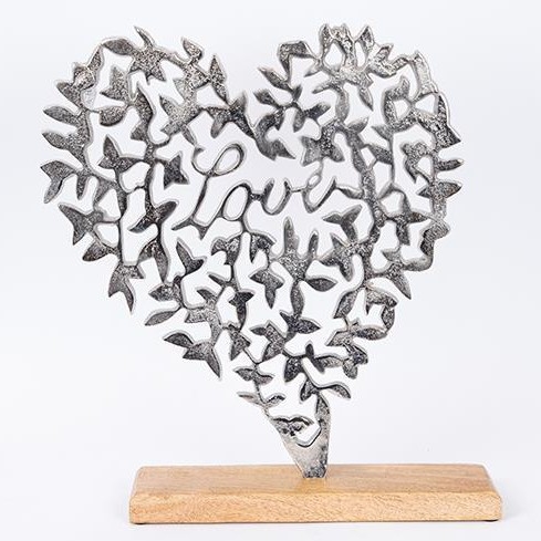 Δισκόσμηση τραπεζιού καρδιά 41x35 cm