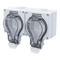 Διπλή πρίζα IP66 για υγρό περιβάλλον 230V/16A – αδιάβροχη και ανθεκτική στη σκόνη