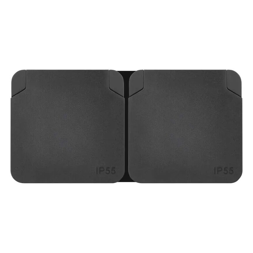 Διπλή υποδοχή για υγρό περιβάλλον IP55