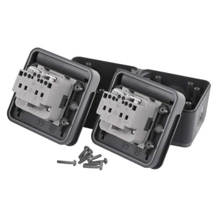 Διπλή υποδοχή για υγρό περιβάλλον IP55