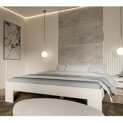 Διπλό κρεβάτι PIROA 180x200 cm μπεζ