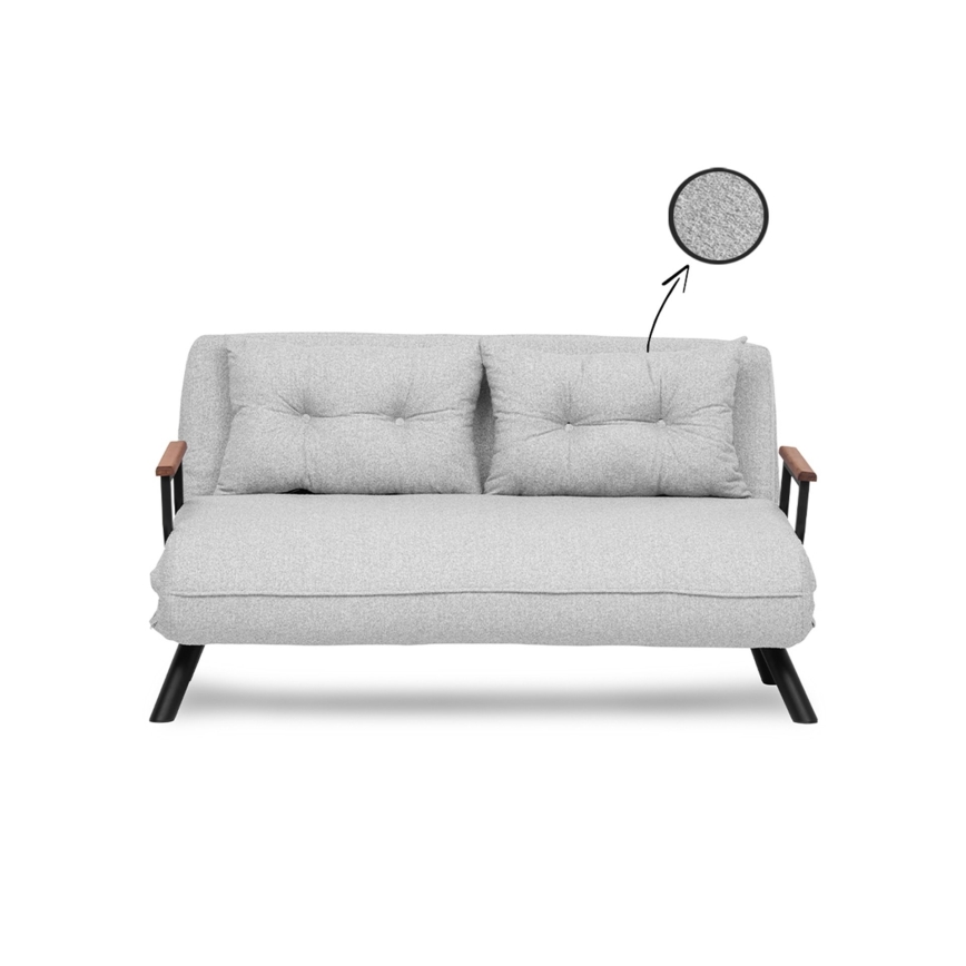 Διθέσιος καναπές-κρεβάτι QIRA γκρι