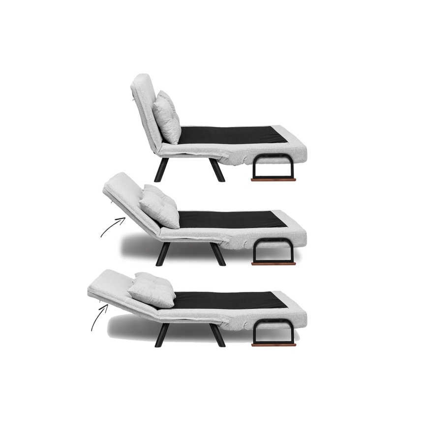 Διθέσιος καναπές-κρεβάτι QIRA γκρι